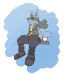  alpha_channel hi_res louis lucario mb mb_4385 nintendo pok&eacute;mon pok&eacute;mon_(species) simple_background sitting transparent_background video_games 