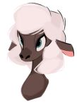  2020 anthro blue_eyes bovid brown_body caprine hi_res mammal sheep simple_background solo tohupo white_background wool_(disambiguation) 