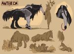  2020 ambiguous_gender anteater anthro antlers biped black_body black_claws black_eyes black_fur black_mane black_nose cervid claws clothed clothing digging duo dust_cloud equid equine eyes_closed female feral finger_claws fur grass grey_body grey_fur hi_res horn hybrid licking long_claws long_fur long_tongue luna_(zummeng) lying mammal mane multicolored_body multicolored_fur on_back pilosan pink_tongue quadruped signature smile species_name standing toe_claws tongue tongue_out xenarthran young zummeng 