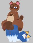  2020 absurd_res animal_crossing anthro balls big_balls big_penis blue_body blue_eyes blue_fur blue_penis blush bodily_fluids bottomless brown_body brown_fur brown_penis butt canid canine chunknudies circumcised clothed clothing cum dark_fur digital_drawing_(artwork) digital_media_(artwork) domestic_cat duo erection felid feline felis foreskin fur genital_fluids genitals hi_res huge_balls huge_penis humanoid_genitalia hyper hyper_genitalia hyper_penis male male/male mammal nintendo nude open_mouth overweight overweight_male penis portrait precum presenting presenting_balls presenting_hindquarters presenting_penis raccoon_dog red_eyes rover_(animal_crossing) simple_background sitting sitting_on_butt sweat tanuki text tom_nook_(animal_crossing) uncut vein video_games white_body white_fur 