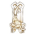  1:1 2019 amber_(armello) anthro armello belly big_belly breasts chair clothing crown digital_media_(artwork) female fur furniture hand_on_stomach headgear headgear_only headwear headwear_only lagomorph leporid looking_at_viewer mammal monochrome mostly_nude narrowed_eyes nipples nude pregnant rabbit royalty ruff sitting sogravid solo throne video_games white_body white_fur yellow_and_white 