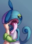  ambigious_gender bodily_fluids curled_tail drizzile gullet hi_res humanoid_hands mouth_shot nintendo open_mouth pok&eacute;mon pok&eacute;mon_(species) saliva throat thumb_in_mouth tongue tongue_out video_games yang_(artist) 