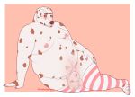  animal_genitalia anthro canid canine canis clothing dalmatian domestic_dog footwear genitals legwear male mammal overweight overweight_anthro overweight_male penis penis_tip sheath slightly_chubby socks solo thigh_highs treebarkdragon 