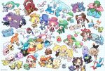  4boys 6+girls :d ;d acerola_(pokemon) ahoge allister_(pokemon) arm_up asymmetrical_bangs azumarill azurill bangs baseball_cap battle_chatelaine bea_(pokemon) black_hair black_jacket blush bow_hairband brown_hair bulbasaur chaimo_box charmander clefairy cleffa closed_eyes closed_mouth commentary_request croagunk cyndaquil dana_(pokemon) double_bun dress eevee espeon evelyn_(pokemon) eyelashes fire flame flareon gen_1_pokemon gen_2_pokemon gen_3_pokemon gen_4_pokemon gen_5_pokemon gen_6_pokemon gen_7_pokemon gen_8_pokemon gengar glaceon gladion_(pokemon) glalie grapploct greedent green_eyes green_hair grookey hair_over_one_eye hairband hand_up hat highres hilbert_(pokemon) holding holding_pokemon hoppip igglybuff jacket jolteon joltik knee_pads larvitar latias latios leaf_(pokemon) leafeon legendary_pokemon lillie_(pokemon) lisia_(pokemon) lugia lusamine_(pokemon) machop magearna magmar mallow_(pokemon) marill marnie_(pokemon) mask may_(pokemon) metagross mew mimikyu misty_(pokemon) morgan_(pokemon) morpeko morpeko_(full) multiple_boys multiple_girls mythical_pokemon nidoking nidoqueen ninetales nita_(pokemon) one_eye_closed open_mouth orange_hair pants phanpy pink_dress piplup pokemon pokemon_(anime) pokemon_(classic_anime) pokemon_(creature) pokemon_(game) pokemon_bw2 pokemon_frlg pokemon_masters_ex pokemon_oras pokemon_rse pokemon_sm pokemon_swsh pokemon_xy psyduck red_(pokemon) riding_pokemon rosa_(pokemon) scorbunny shaymin shaymin_(land) short_hair shorts side_ponytail skitty slowpoke smile sobble squirtle suspenders sweatdrop sylveon togepi totodile twintails typhlosion umbreon vaporeon venusaur visor_cap volcanion wobbuffet wooloo wooper wynaut yamper zeraora 