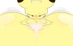  14:9 anthro big_breasts blush bodily_fluids breasts cum cum_between_breasts female genital_fluids hi_res huge_breasts hyper hyper_breasts k--10 nintendo pikachu pok&eacute;mon pok&eacute;mon_(species) simple_background video_games white_background yellow_body 