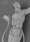  anthro artwork_(digital) cute_face digital_drawing_(artwork) digital_media_(artwork) equid equine equis_universe fangs hi_res horse ilarn_eiluned kell male mammal muscular muscular_anthro muscular_male pinup pose sketch solo sunny_way 