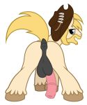  animal_genitalia animal_penis anonymous_artist balls chase_(mlp) equid equine equine_anus equine_penis feral friendship_is_magic genitals hi_res horse male mammal my_little_pony penis pony presenting solo 