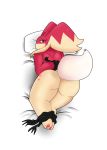  anthro arms_tied audino bdsm bondage bound butt digital_media_(artwork) female goopyarts_(artist) hands_behind_back hi_res legs_tied looking_at_viewer mammal nintendo nude pok&eacute;mon pok&eacute;mon_(species) simple_background slightly_chubby solo submissive thick_thighs video_games 