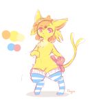  accessory alternate_color anthro anthrofied big_iris biped black_markings blue_clothing blue_footwear blue_legwear blue_socks blue_thigh_highs blue_thigh_socks bow_ribbon brown_nose chest_tuft clothing color_swatch colored_sketch digitigrade dreamyart ears_up eeveelution english_text espeon eye_through_hair eyebrow_through_hair eyebrows facial_markings featureless_crotch footwear forehead_markings forked_tail fur fur_tuft furgonomics hair head_markings head_tuft hi_res iris kloieza legwear legwear_only light_body light_fur light_tuft looking_at_viewer male markings medium_hair monotone_body monotone_ears monotone_fur monotone_inner_ear monotone_nose monotone_tail monotone_tuft mostly_nude multicolored_clothing multicolored_face multicolored_footwear multicolored_legwear multicolored_socks multicolored_thigh_highs multicolored_thigh_socks narrow_tail nintendo no_pupils orange_hair orange_inner_ear pattern_clothing pattern_footwear pattern_legwear pattern_socks pattern_thigh_highs pattern_thigh_socks pink_eyes pok&eacute;mon pok&eacute;mon_(species) prick_ears ribbons semi-anthro signature simple_background skinny_tail small_mouth small_nose socks socks_only solo standing straight_eyebrows striped_clothing striped_footwear striped_legwear striped_socks striped_thigh_highs striped_thigh_socks stripes tail_accessory tail_bow tail_ribbon text thigh_highs thigh_socks translucent translucent_hair tuft two_tone_clothing two_tone_face two_tone_footwear two_tone_legwear two_tone_socks two_tone_thigh_highs two_tone_thigh_socks video_games white_background white_clothing white_footwear white_legwear white_socks white_thigh_highs white_thigh_socks yellow_body yellow_ears yellow_face yellow_fur yellow_tail yellow_tuft 