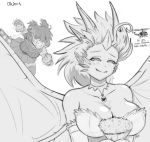  age_difference aircraft alternate_species ambiguous_gender angry big_breasts blush breasts cleavage clothed clothing crossgender dialogue dress eyes_closed female godzilla_(series) helicopter hi_res human humanoid humanoidized kaiju kaiju_girls_(webcomic) king_ghidorah larger_female macro mammal minilla monochrome mtf_crossgender ncmares older_female simple_background size_difference smaller_ambiguous smile toho wedding_dress white_background younger_female 