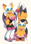  anthro boots breasts butt camel_toe chiropteran cleavage clothed clothing eyeshadow female footwear hi_res legwear leotard makeup mammal rouge_the_bat solo sonic_the_hedgehog_(series) thigh_highs wings yuta_agc 