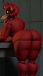  3d_(artwork) 4k 9:16 absurd_res animatronic anthro big_butt butt canid canine digital_media_(artwork) female five_nights_at_freddy&#039;s five_nights_at_freddy&#039;s_3 fox foxy_(fnaf) geometryboymejia hi_res machine mammal nipples nude robot solo video_games 