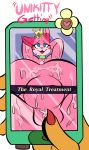  absurd_res anthro bodily_fluids cum english_text female genital_fluids genitals hi_res isolatedartest lego overweight pussy text the_lego_movie unikitty 