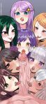  1boy 6+girls anastasia_hoshin artist_name black_hair blonde_hair blue_eyes blush braid brown_eyes brown_hair coffeexcoco cooperative_fellatio crown_braid crusch_karsten echidna_(re:zero) elsa_granhilte emilia_(re:zero) erection fellatio flower green_eyes green_hair grey_hair group_sex hair_between_eyes hair_flower hair_ornament harem hetero highres large_penis licking licking_penis long_hair looking_at_penis looking_at_viewer melty_pristis multiple_girls open_mouth oral penis pov pov_crotch priscilla_barielle purple_eyes purple_flower purple_hair purple_rose re:zero_kara_hajimeru_isekai_seikatsu red_eyes rose saliva shaula_(re:zero) short_hair smile star_(symbol) star_hair_ornament teamwork_(sexual) teeth tongue tongue_out uncensored upper_teeth_only veins veiny_penis yellow_eyes 
