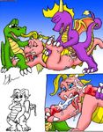  cassie croc crossover dragon_tales glenn spyro_the_dragon 