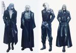  4boys alternate_costume arm_tattoo azrael_(fate) belt black_belt black_boots black_coat black_jacket black_nails black_pants black_shirt blonde_hair blue_eyes boots braid coat commentary_request fate/grand_order fate_(series) full_body glasses gloves green_eyes grey_hair hair_between_eyes hair_over_shoulder hand_in_pocket hands_in_pockets jacket jewelry long_hair looking_at_viewer male_focus multicolored_hair multiple_boys necklace open_clothes orange-tinted_eyewear pants sei_8220 shirt shoes side_braid simple_background smile solomon_(fate) standing sunglasses tattoo tezcatlipoca_(fate) tinted_eyewear trench_coat turtleneck two-tone_hair umisachi-hiko_(fate) virtual_youtuber white_background white_hair white_shirt 
