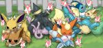  &lt;3 2020 blush bodily_fluids canid canine detailed_background drooling eevee eeveelution enigi09 espeon eyes_closed female feral flareon genital_fluids glaceon group group_sex hi_res jolteon leafeon looking_pleasured lying male mammal nintendo on_back open_mouth pok&eacute;mon pok&eacute;mon_(species) pussy_juice saliva saliva_on_tongue sex smile sweat sylveon tears tongue tongue_out umbreon vaporeon video_games 