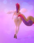  2020 3d_(artwork) 4:5 animated anthro anthrofied big_breasts big_butt breasts butt clothing cutie_mark digital_media_(artwork) eqamrd equid footwear friendship_is_magic hasbro high_heels hip_sway horn huge_breasts mammal my_little_pony plantigrade princess_cadance_(mlp) shoes short_playtime solo spread_wings thick_thighs walk_cycle walking wide_hips winged_unicorn wings 