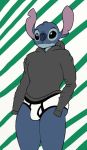  alien anthro black_clothing black_hoodie black_topwear briefs bulge clothing disney drawyourfursona experiment_(lilo_and_stitch) hoodie lilo_and_stitch lovemet_room male meme meme_clothing solo standing stitch_(lilo_and_stitch) topwear underwear white_clothing white_underwear 