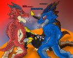  andromorph brawlhalla dragon duo intersex male male/male opsath opstah opstah_(characters) ragnir_(brawlhalla) zero_pictured 