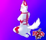  absurd_res anthro ariana_(arkdoggo) arkdoggo berger_blanc_suisse big_breasts breasts canid canine canis domestic_dog eyes_closed feet female fluffy fluffy_tail fur fur_pattern hand_covering_face hand_covering_pussy happy herding_dog hi_res mammal nipples pastoral_dog raised_tail red_body red_ears red_fur smile solo white_body 