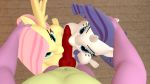  16:9 3d_(artwork) anthro anthrofied big_breasts breasts digital_media_(artwork) equid equine erection female fluttershy_(mlp) friendship_is_magic genitals group group_sex hasbro hi_res horn knot male male/female mammal muscular muscular_male my_little_pony oral papadragon69 pegasus penis rarity_(mlp) sex spike_(mlp) threesome unicorn widescreen wings 