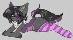  arthropod bedroom_eyes changeling clothing female feral fluffy footwear friendship_is_magic hair hasbro mimicry_(fluffobuggo) my_little_pony narrowed_eyes neck_tuft seductive socks solo tongue tongue_out tuft unknown_artist 