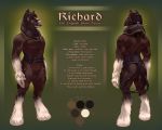  2018 amber_eyes anthro black_mane brown_body brown_skin butt draft_horse english_text equid equine fur green_background harness hooves horse male mammal mane model_sheet muscular muscular_anthro muscular_male pimpartist shire simple_background solo text traditional_media_(artwork) white_body white_fur 
