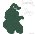  anthro barazoku belly big_penis crocodilian dialogue english_text genitals hi_res hocolatemilk hunched_(disambiguation) looking_at_viewer male muscular muscular_anthro muscular_male nude penis reptile scalie sharp_teeth slightly_chubby slouch smile smirk solo speech_bubble teeth text thick_neck vein veiny_penis 