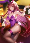  animal_ears bunny_ears bunny_girl fate/grand_order fishnets garter heels no_bra pantyhose scathach_(fate/grand_order) 