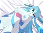  2020 4:3 absurd_res anthro areola awintermoose bed_sheet bedding big_breasts blue_areola blue_body blue_eyes blue_fur blue_hair blue_nipples breasts digital_media_(artwork) eeveelution erect_nipples eyebrows eyelashes female fur genitals glaceon gloves_(marking) hair hi_res livy_(chrisceon) long_ears long_hair looking_at_viewer lying markings nintendo nipples nude on_back open_mouth pink_body pink_fur pok&eacute;mon pok&eacute;mon_(species) pok&eacute;morph pussy shadow solo stockings_(marking) video_games wide_hips 