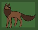  2020 brown_body brown_fur canid canine canis cartoon_saloon female feral fur green_background green_eyes mammal perculiarpen simple_background solo wolf wolfwalkers 
