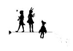  3girls animal_ears bug bunny_ears butterfly commentary_request greyscale hat highres holding holding_hair_ornament holding_weapon hololive insect looking_at_another mace monochrome multiple_girls pirate_hat pointing rabbit_girl shiranui_flare sitting uruha_rushia usada_pekora virtual_youtuber weapon yasagi_lapin28 