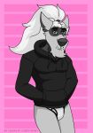  absurd_res anthro black_clothing black_hoodie black_topwear briefs canid canine canis clothing domestic_dog drawyourfursona hi_res hoodie hoodie_meme lordowsky male mammal meme meme_clothing solo standing topwear underwear white_clothing white_underwear 