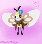  absurd_res anthro arthropod female flower hi_res inktober insect nintendo plant pok&eacute;mon pok&eacute;mon_(species) quentinmimikyu ribombee solo video_games wings 