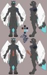  absurd_res anthro damien_b_(character) hi_res male model_sheet 