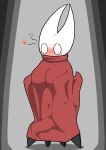  &lt;3 anthro arthropod blush clothing duo female hi_res hollow_knight hornet_(hollow_knight) insect inside_clothing male male/female protagonist_(hollow_knight) robe team_cherry tonytoran under_dress video_games wide_eyed 