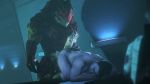  16:9 3d_(artwork) absurd_res alien all_fours bed commander_shepard digital_media_(artwork) doggystyle duo facial_scar foreskin from_behind_position furniture genitals hand_on_butt hi_res hot_dogging human humanoid_genitalia humanoid_penis imminent_sex interspecies krogan male male/male mammal mass_effect muscular muscular_male nude on_bed partially_retracted_foreskin penis rooking scar sex source_filmmaker uncut urdnot_wrex video_games widescreen xenophilia 