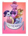  absurd_res applejack_(mlp) banner clothing equid equine fluttershy_(mlp) friendship_is_magic group hat headgear headwear hi_res horn horse mammal my_little_pony nookprint pegasus pinkie_pie_(mlp) rainbow_dash_(mlp) rarity_(mlp) twilight_sparkle_(mlp) unicorn wings 