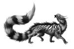  2020 3:2 ambiguous_gender black_nose claws digital_media_(artwork) dragon elkir feral fur furred_dragon hi_res solo wingless_dragon 