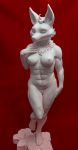  abs absurd_res anthro breasts canid canine chest_tuft exposed_breasts female fox garage_kit hand_on_breast hand_on_chest hand_on_hip hi_res ickarus mammal muscular muscular_anthro muscular_female nude pubes pubic_hair_peek resin resin_kit sculpture solo statue thick_thighs tuft 