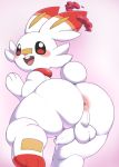  anthro anus balls big_butt butt genitals girly hi_res huge_butt male nintendo nude penis perineum pok&eacute;mon pok&eacute;mon_(species) pururing scorbunny solo thick_thighs video_games 