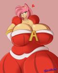  &lt;3 4:5 absurd_res amy_rose anthro big_breasts breasts clothing dress eulipotyphlan female gin-blade hedgehog hi_res huge_breasts mammal solo sonic_the_hedgehog_(series) 