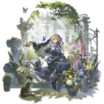  1boy 2girls adjusting_hair aigis_(in_contemplation_of_life)_(persona) aigis_(persona) android angel_statue angel_wings animal aqua_eyes arknights belt belt_boots belt_pouch black_belt black_boots black_coat black_dress black_hairband black_hat black_thighhighs black_veil blonde_hair blue_butterfly blue_hair boots brown_hair bug bush butterfly capelet coat detached_wings dog dress elbow_gloves european_architecture feathers flower fountain frilled_skirt frills full_body game_asset garden gate gloves gun hair_between_eyes hairband hand_on_own_leg hat hat_feather headband heine_(haloo1101) highres holding holding_gun holding_weapon koromaru_(over_the_city_of_sweetness)_(persona) koromaru_(persona) light_rays long_dress multiple_girls non-web_source nun nun_headdress official_alternate_costume official_art on_stairs outdoors parted_lips persona persona_3 persona_3_portable pillar pink_flower plant potted_plant pouch purple_flower rifle robot_ears shirt short_hair sitting skirt tachi-e takeba_yukari takeba_yukari_(in_vigil_of_dawn_and_dusk) thighhighs transparent_background tricorne veil walking watering_can weapon white_belt white_capelet white_feathers white_flower white_gloves white_headband white_shirt white_skirt wide_sleeves wings yuuki_makoto_(in_witness_of_glory)_(persona_3) yuuki_makoto_(persona_3) 