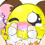  1:1 abe_yukio aliasing big_ears blush chibi cum cum_covered cum_in_mouth cum_in_pussy cum_inside excessive_cum female hamtaro hamtaro_(series) japanese_text male messy one_eye_closed open_mouth penelope penelope_(hamtaro) penetration penis sex straight tears text vaginal vaginal_penetration 