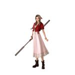  1girl 3d aerith_gainsborough arm_belt boots bracelet braid braided_ponytail brown_boots brown_hair choker cropped_jacket dress final_fantasy final_fantasy_vii final_fantasy_vii_remake final_fantasy_vii_revelation flower_choker full_body gold_bangle green_eyes hair_ribbon highres holding holding_staff jacket jewelry long_dress long_hair looking_at_viewer multiple_bracelets official_art parted_bangs pink_dress pink_ribbon red_jacket ribbon sidelocks silver_bangle single_braid smile solo staff standing transparent_background white_background 