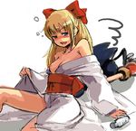  1boy 1girl brave_fencer_musashi brave_fencer_musashiden breasts female lowres miyamoto_musashi nanasyu oekaki princess_fillet 