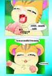  blush brother brother_and_sister comic cum cum_in_mouth cum_inside cum_on_face curby cute dialog english_text female fur hamster hamtaro hamtaro_(series) incest male mammal open_mouth orange_fur penis rodent sandy sandy_(hamtaro) sibling sister stan stan_(hamtaro) straight tapering_penis text tongue tongue_out twins 