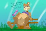  54321awesome big_breasts breasts bulge female hi_res mammal nickelodeon onomatopoeia oral_vore rodent same_size sandy_cheeks sciurid shaded simple_background soft_vore sound_effects spongebob_squarepants text vore 