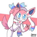  1:1 anthro eeveelution female hi_res mocho4266 nintendo pok&eacute;mon pok&eacute;mon_(species) solo spread_legs spreading sylveon video_games 